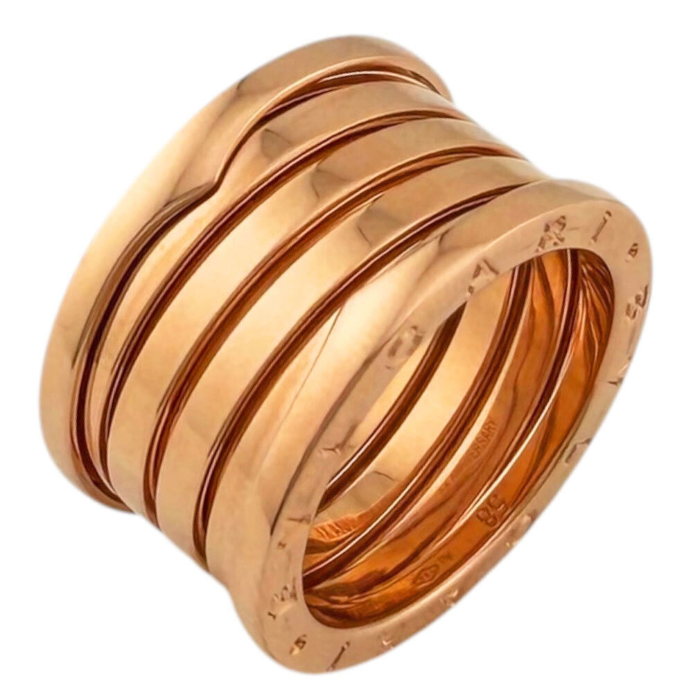 BVLGARI XX ANNIVERSARY B-zero.1 5-band ring, 18K pink gold, men's and women's.